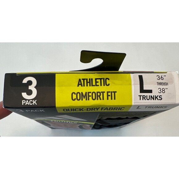 Adidas Mens Microfiber Trunks 3 Pack L 36"-38" Olive/Black/Onix, NIB - Picture 5 of 6